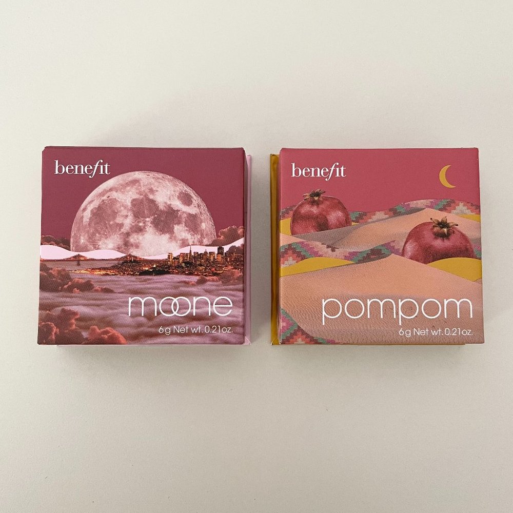 Brand New Benefit Blushes Shades Moone and Pompom